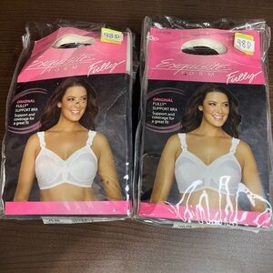 Exquisite Form Women's Bra Fully Covered Size 48D Lot Of 2